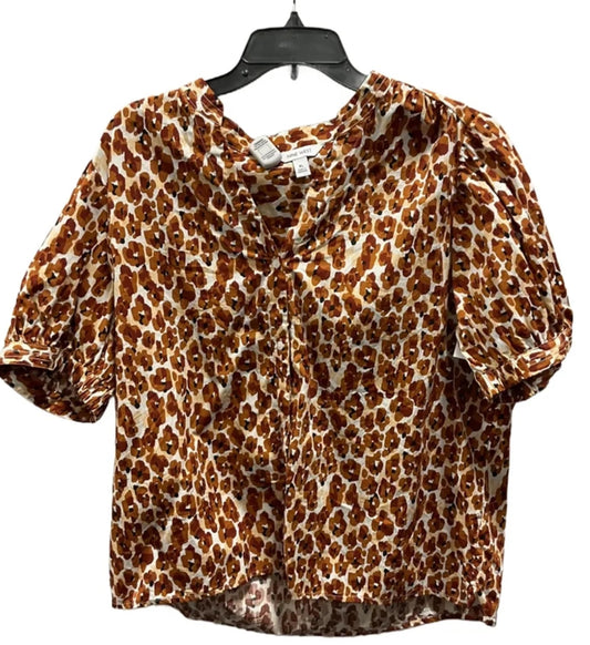 Top Short Sleeve By Nine West In Orange, Size: Xl