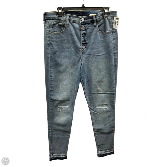 Jeans Skinny By Gap In Blue, Size: 14