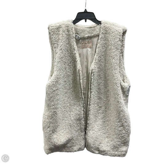 Vest Faux Fur & Sherpa By Free People In Cream, Size: Xl