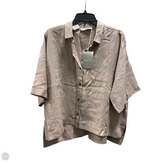 Top Short Sleeve By Everlane In Taupe, Size: L
