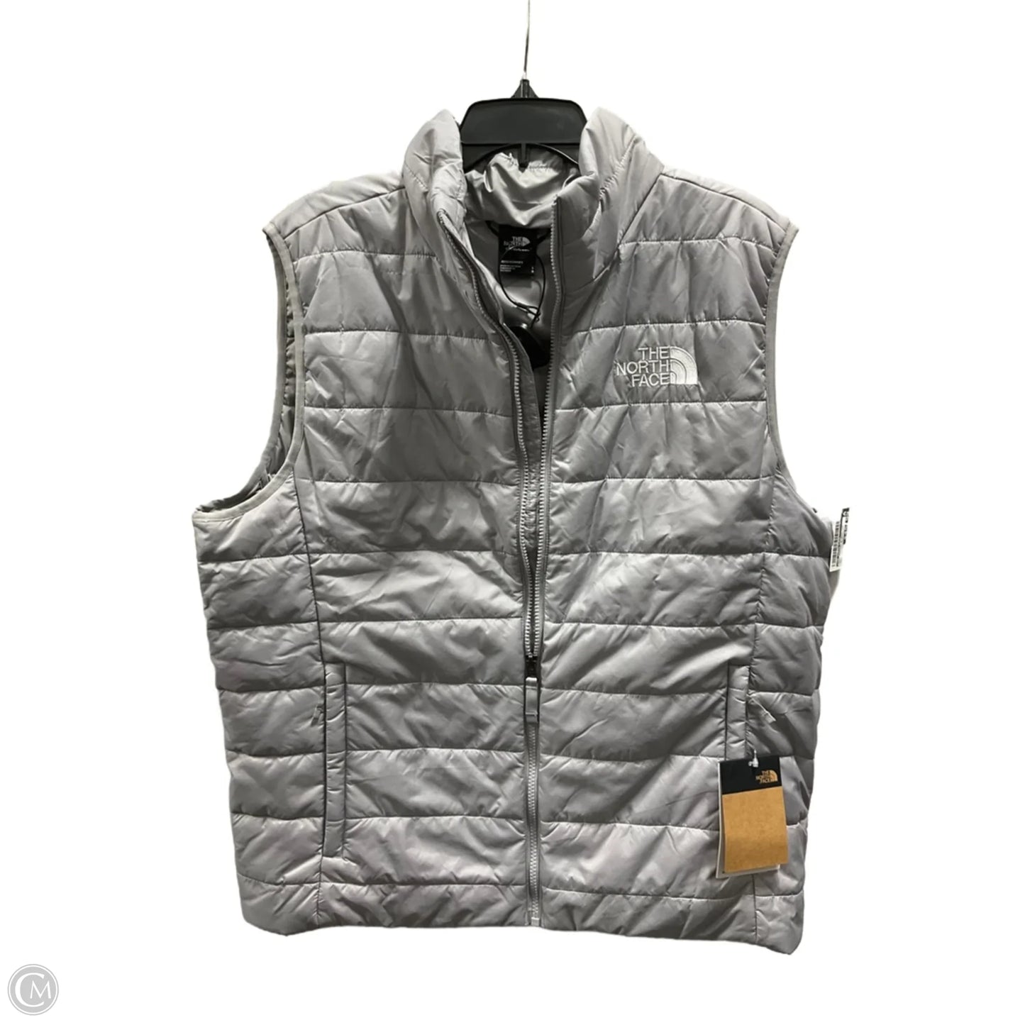 Vest Puffer & Quilted By The North Face In Grey, Size: L