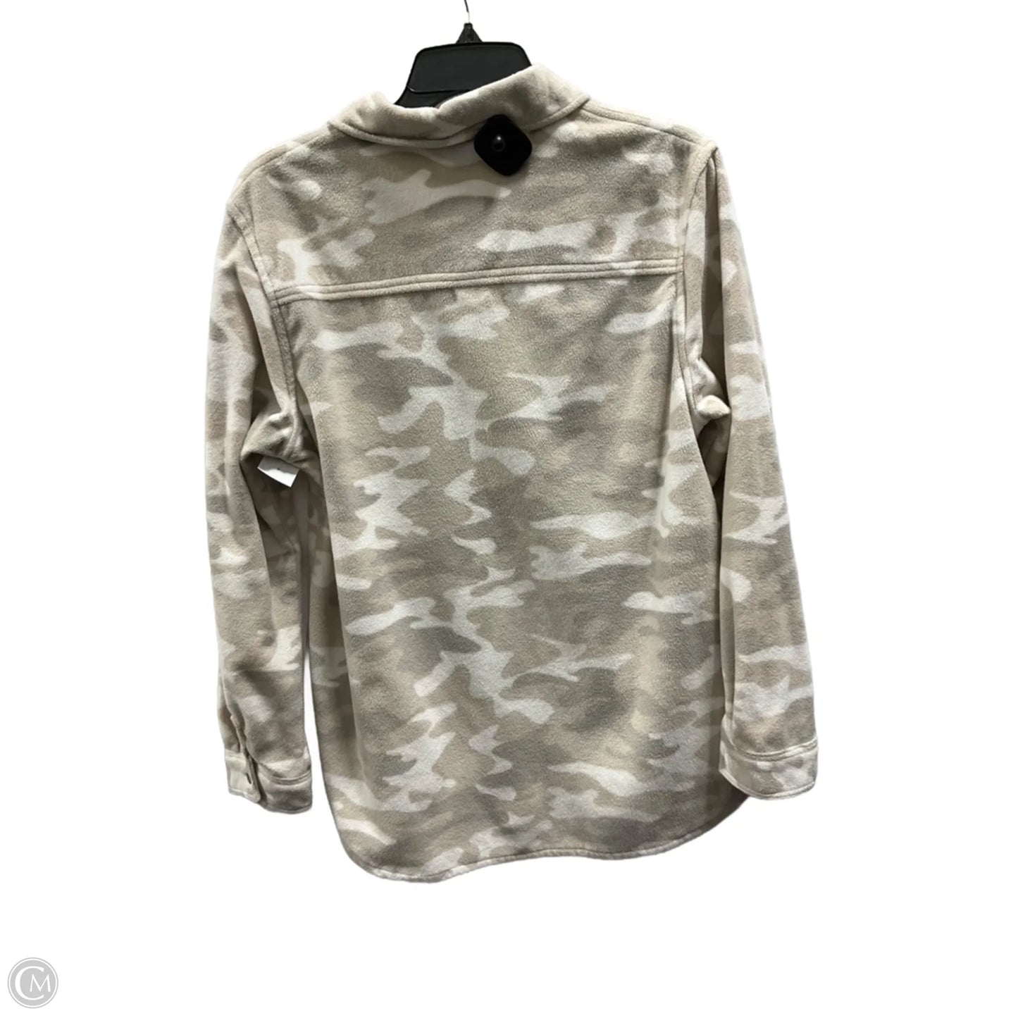 Jacket Fleece By Eddie Bauer In Camouflage Print, Size: L
