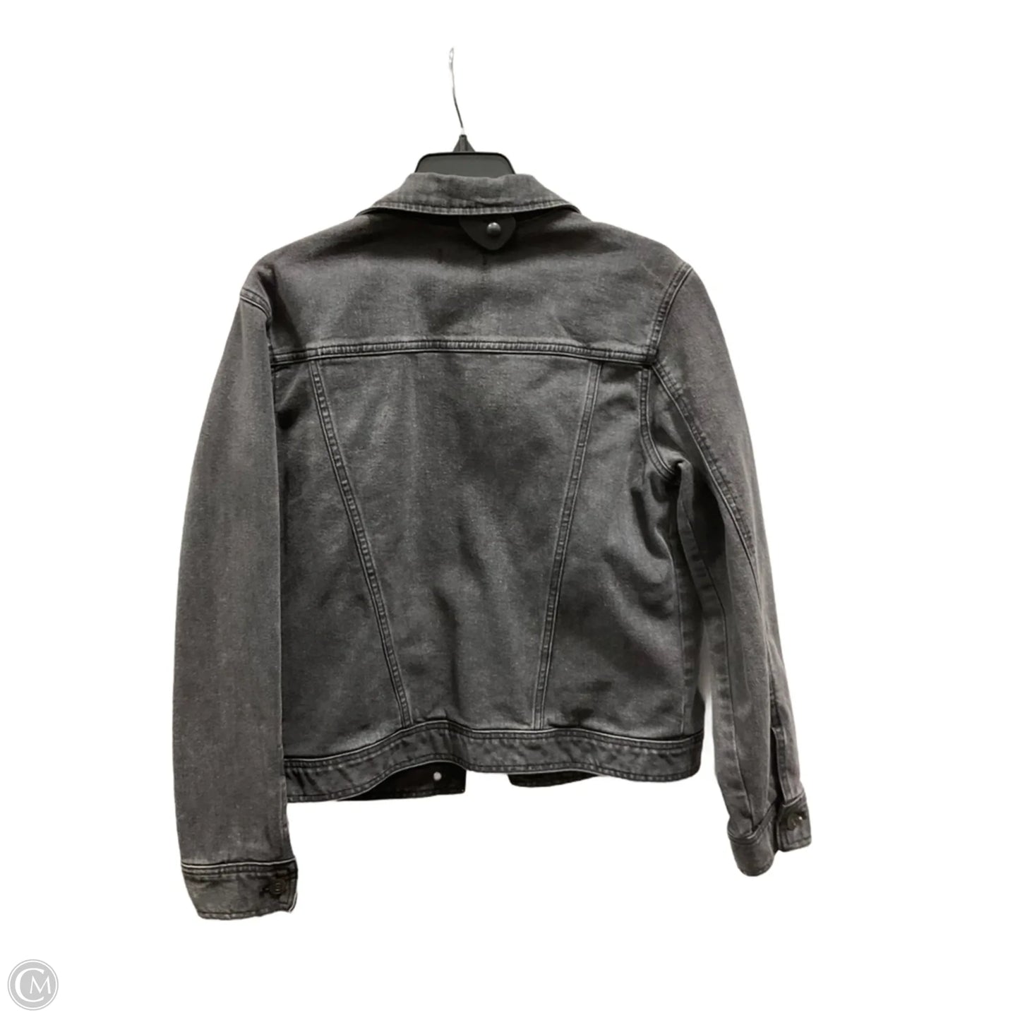 Jacket Denim By Express In Grey, Size: M