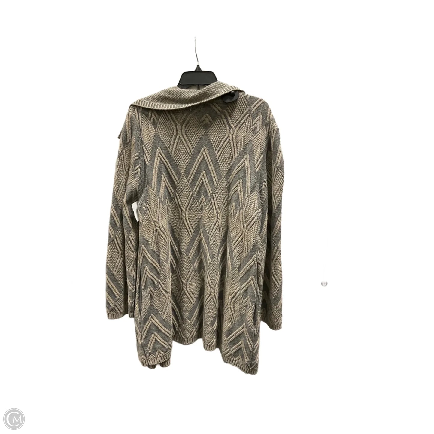 Sweater Cardigan By Soft Surroundings In Grey, Size: 2x