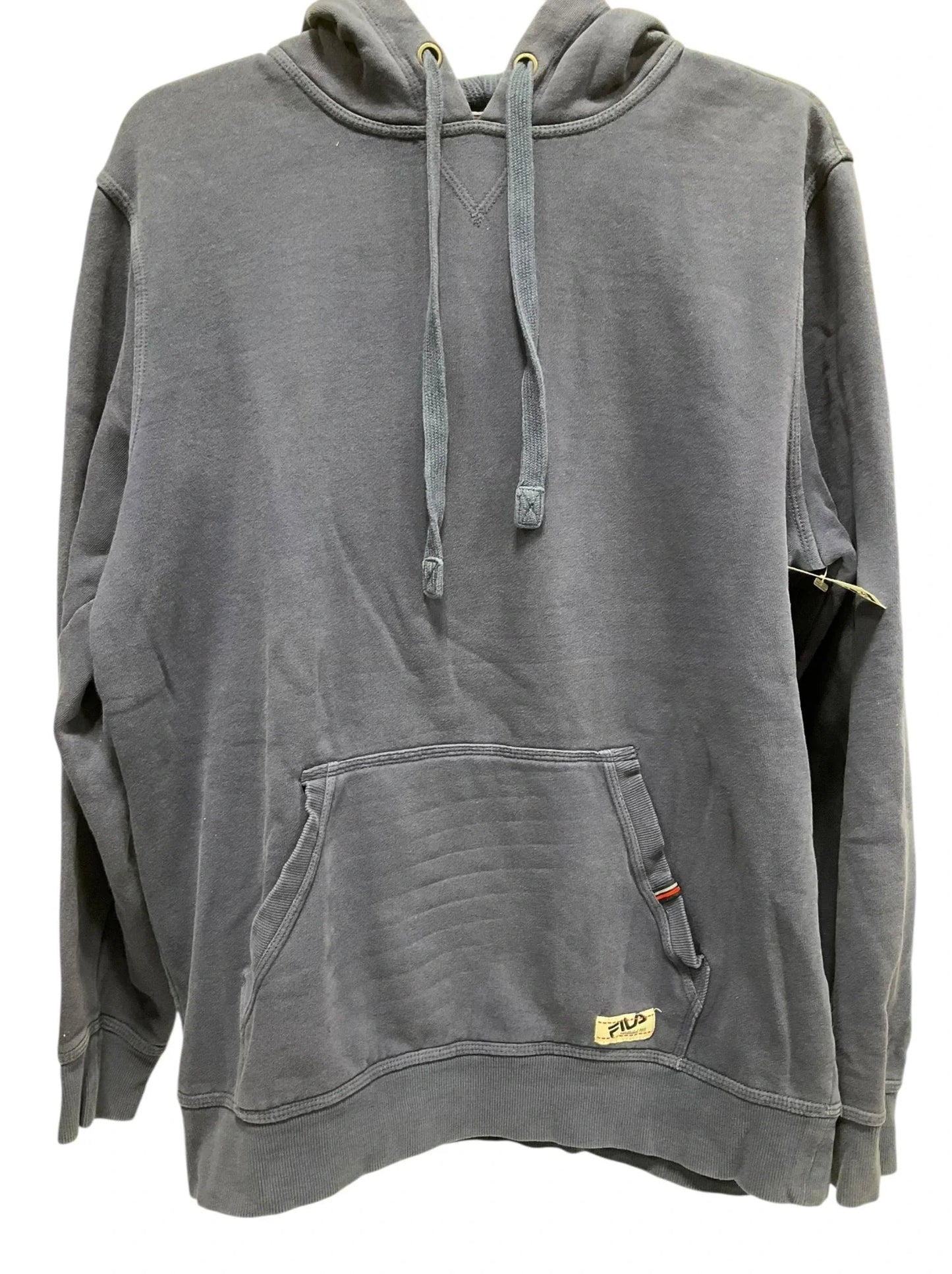 Sweatshirt Hoodie By Fila In Navy, Size: M