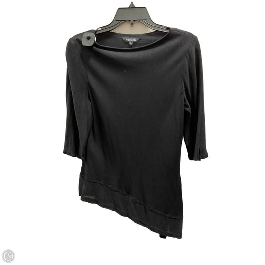 Top 3/4 Sleeve By Misook In Black, Size: S