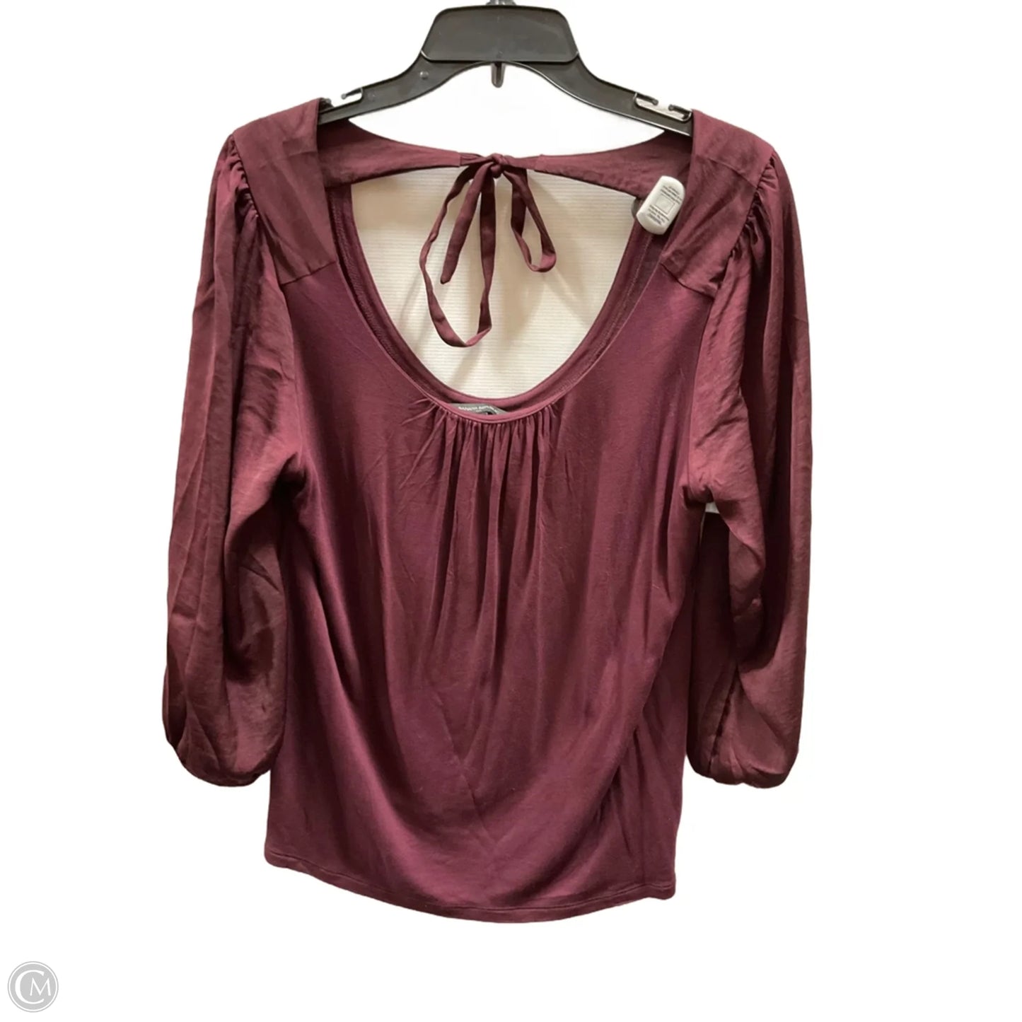 Top Long Sleeve By Banana Republic In Maroon, Size: S