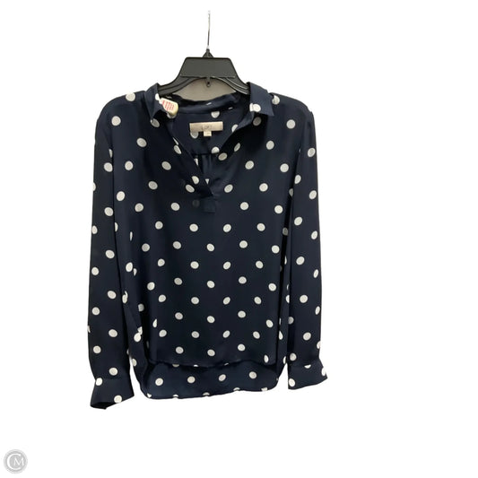 Top Long Sleeve By Loft In Navy, Size: S