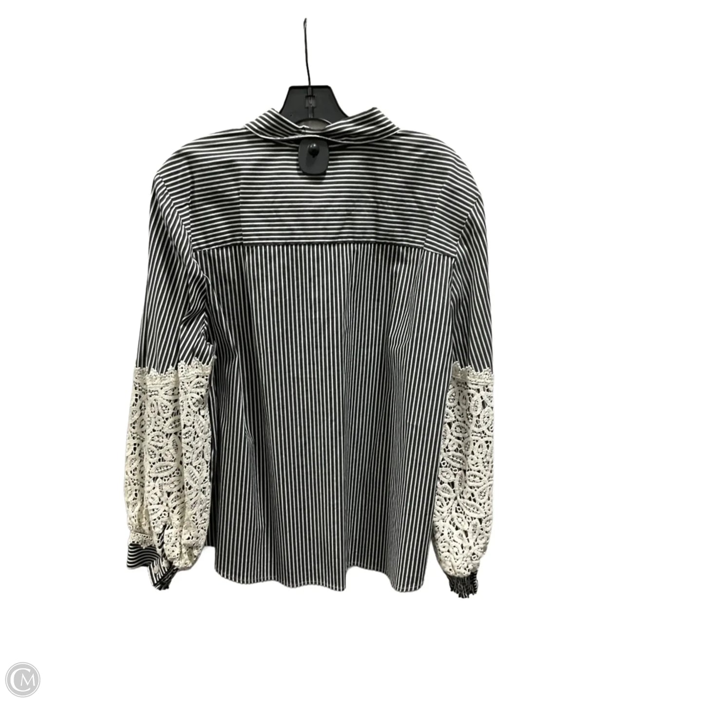 Top Long Sleeve By Chicos In Grey, Size: 1x