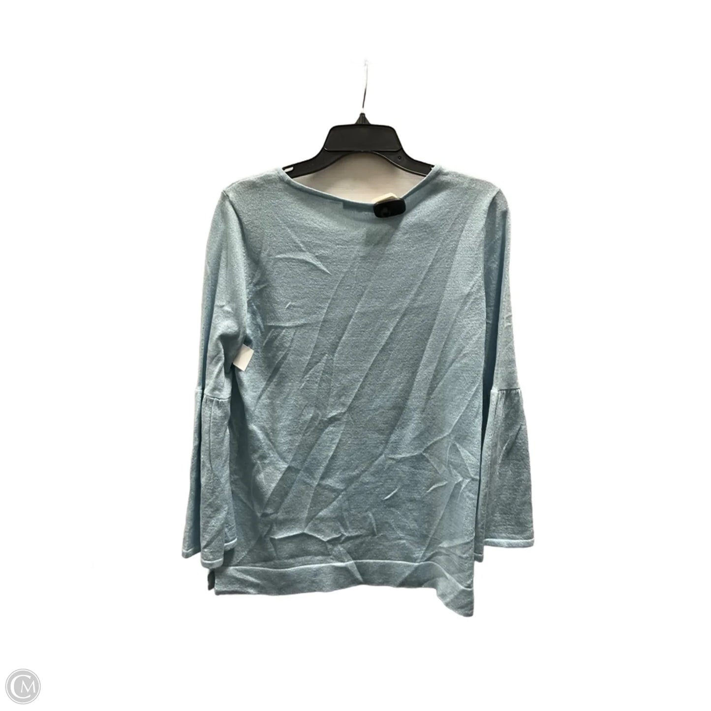 Top Long Sleeve By Calvin Klein In Blue, Size: M