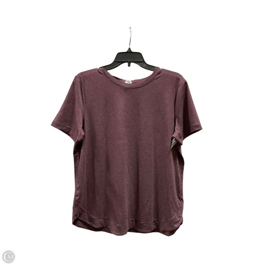 Top Short Sleeve By Jockey In Purple, Size: Xl