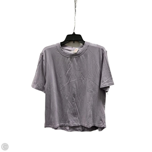 Athletic Top Short Sleeve By Calia In Purple, Size: L
