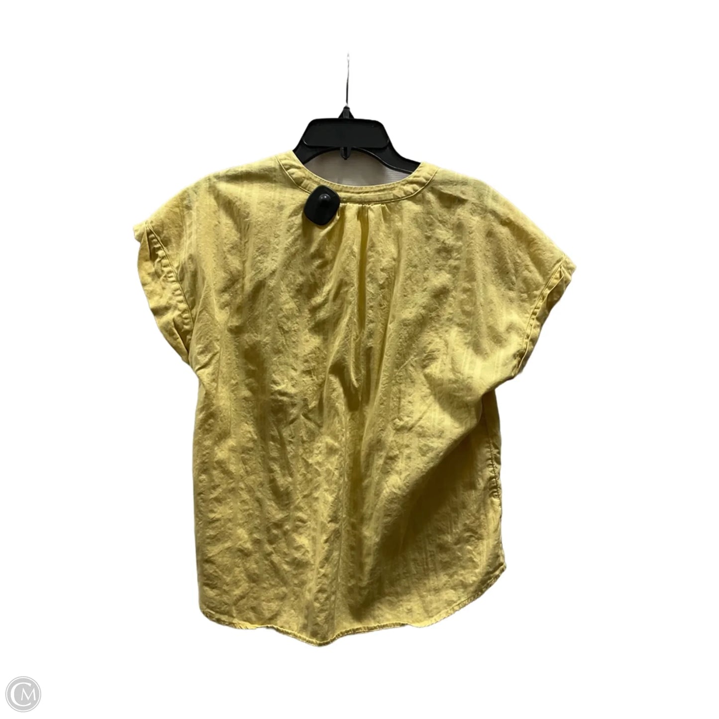 Top Short Sleeve By Gap In Yellow, Size: L