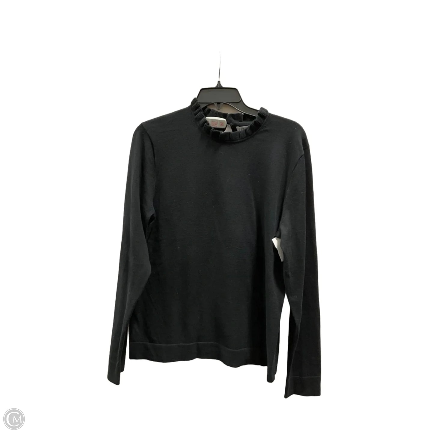 Top Long Sleeve By J. Crew In Black, Size: L