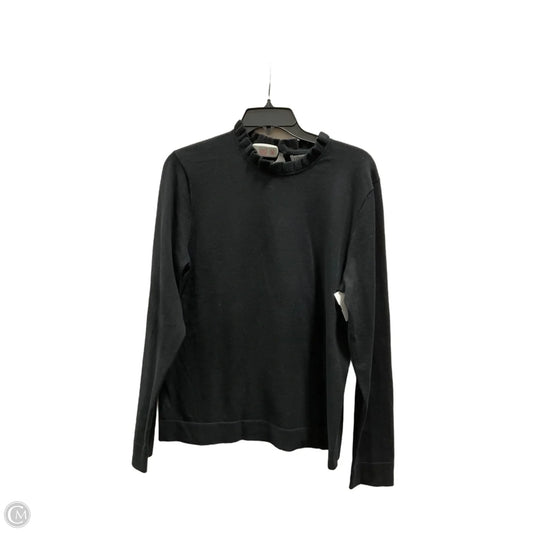 Top Long Sleeve By J. Crew In Black, Size: L