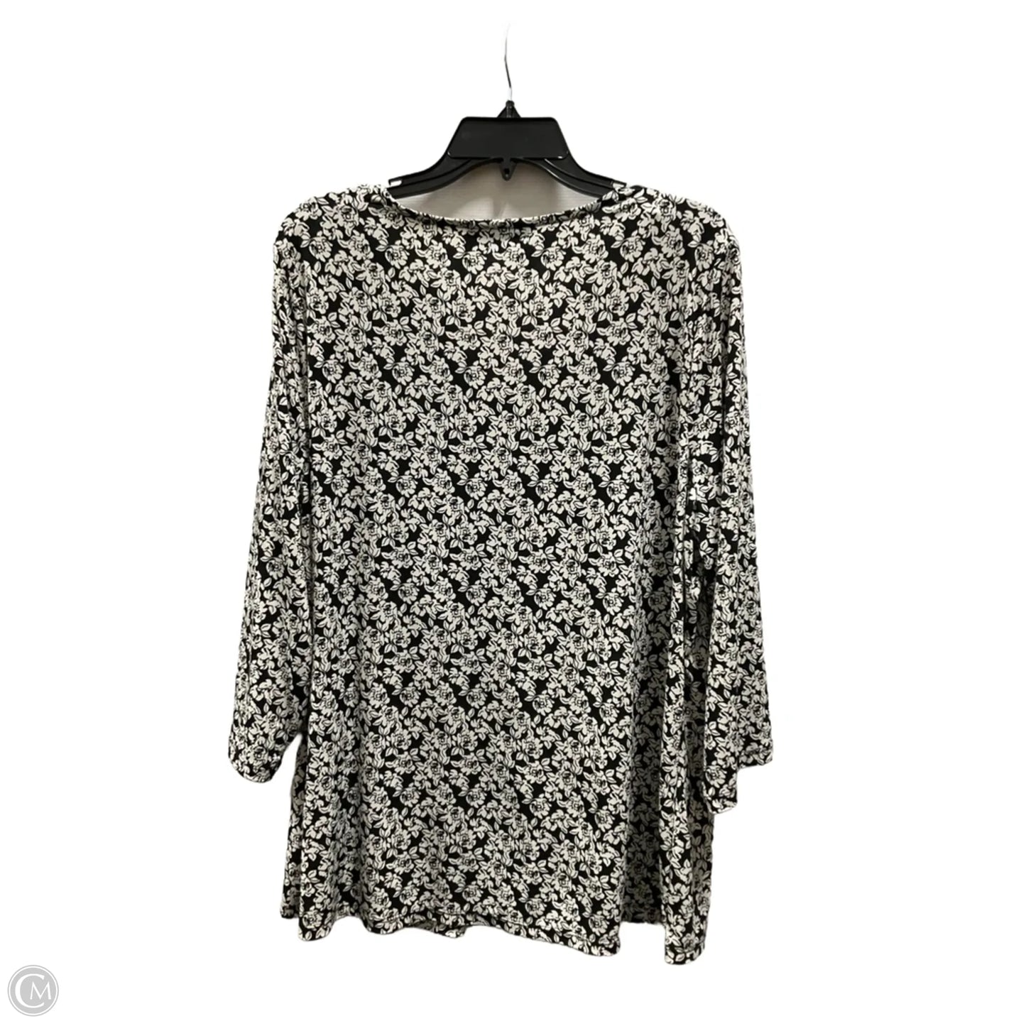 Top Long Sleeve By Lane Bryant In Black, Size: 1x