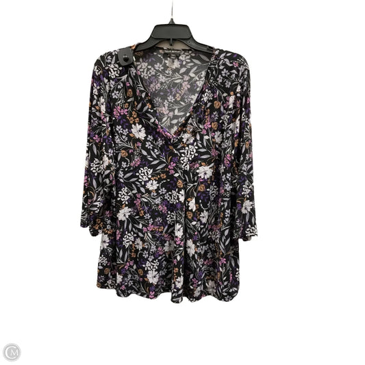 Top 3/4 Sleeve By Lane Bryant In Purple, Size: 1x