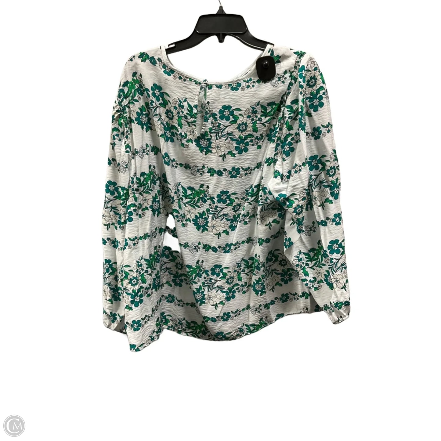 Top Long Sleeve By Lane Bryant In White, Size: 1x