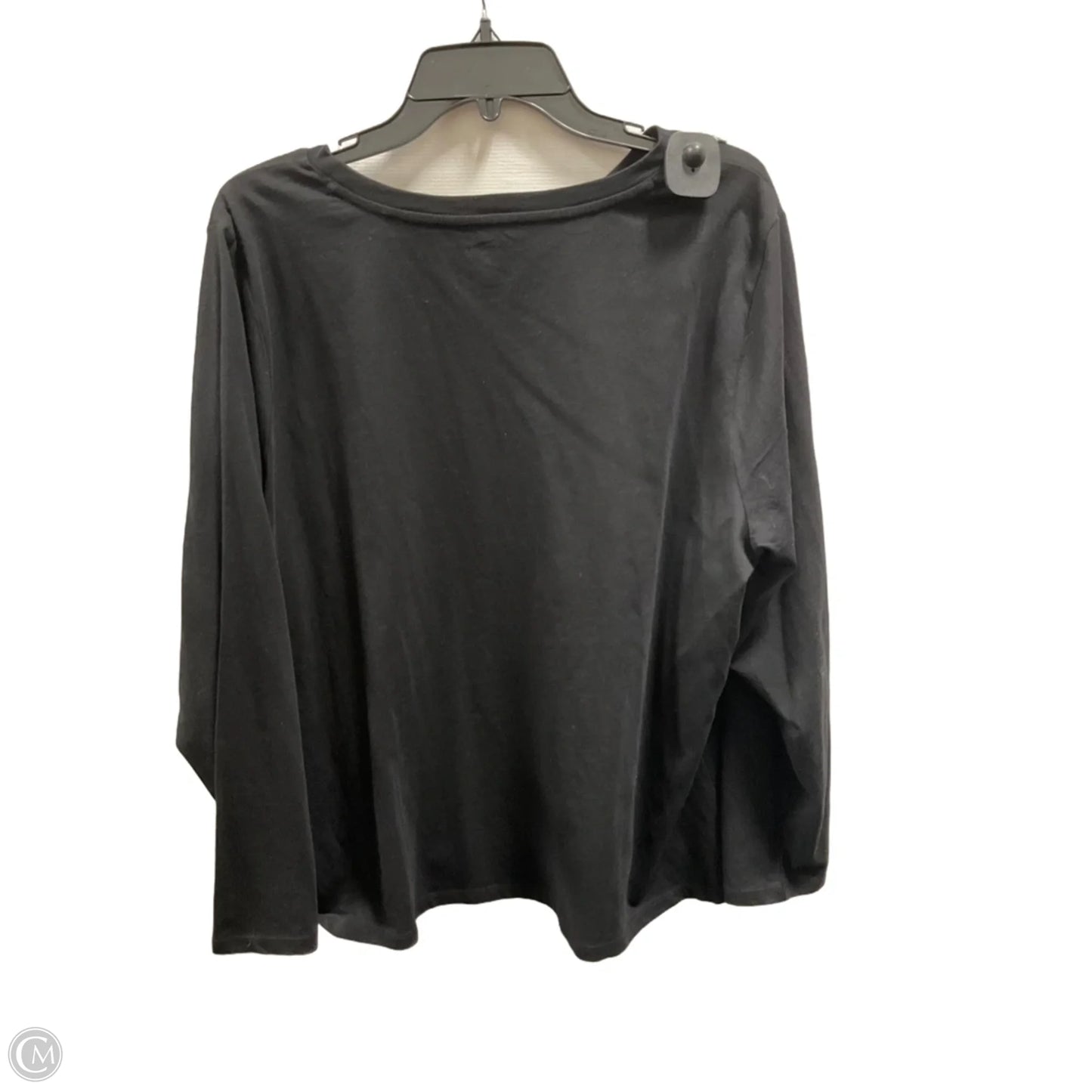 Top Long Sleeve By Talbots In Black, Size: 2x