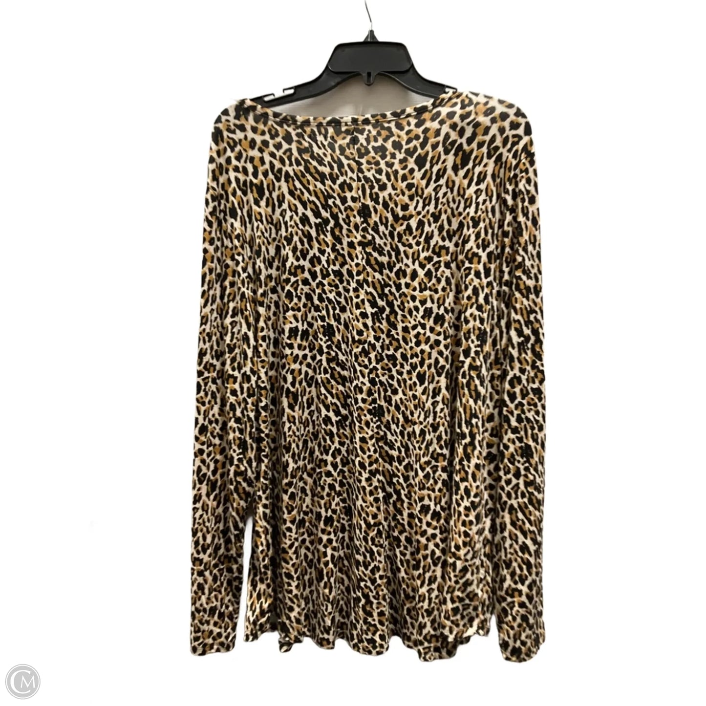 Top Long Sleeve By Lane Bryant In Animal Print, Size: 1x