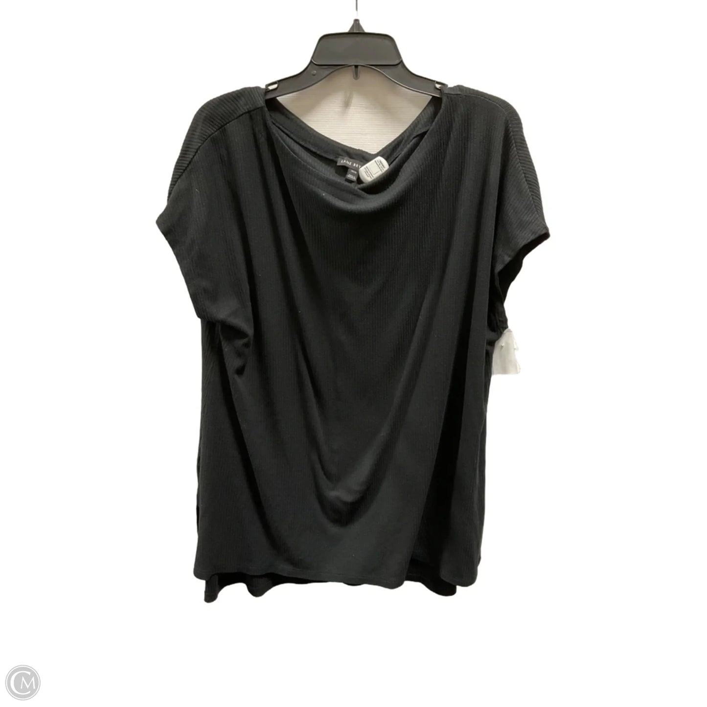 Top Short Sleeve Basic By Lane Bryant In Black, Size: 1x