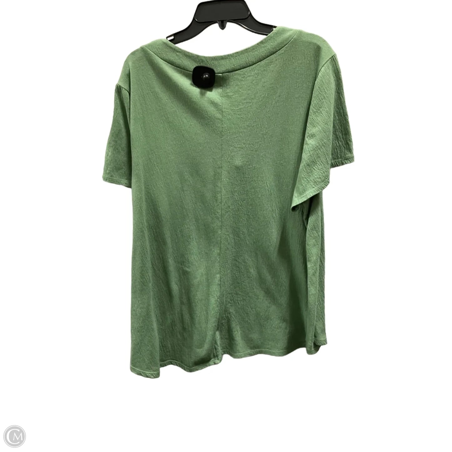 Top Short Sleeve By Lane Bryant In Green, Size: 1x