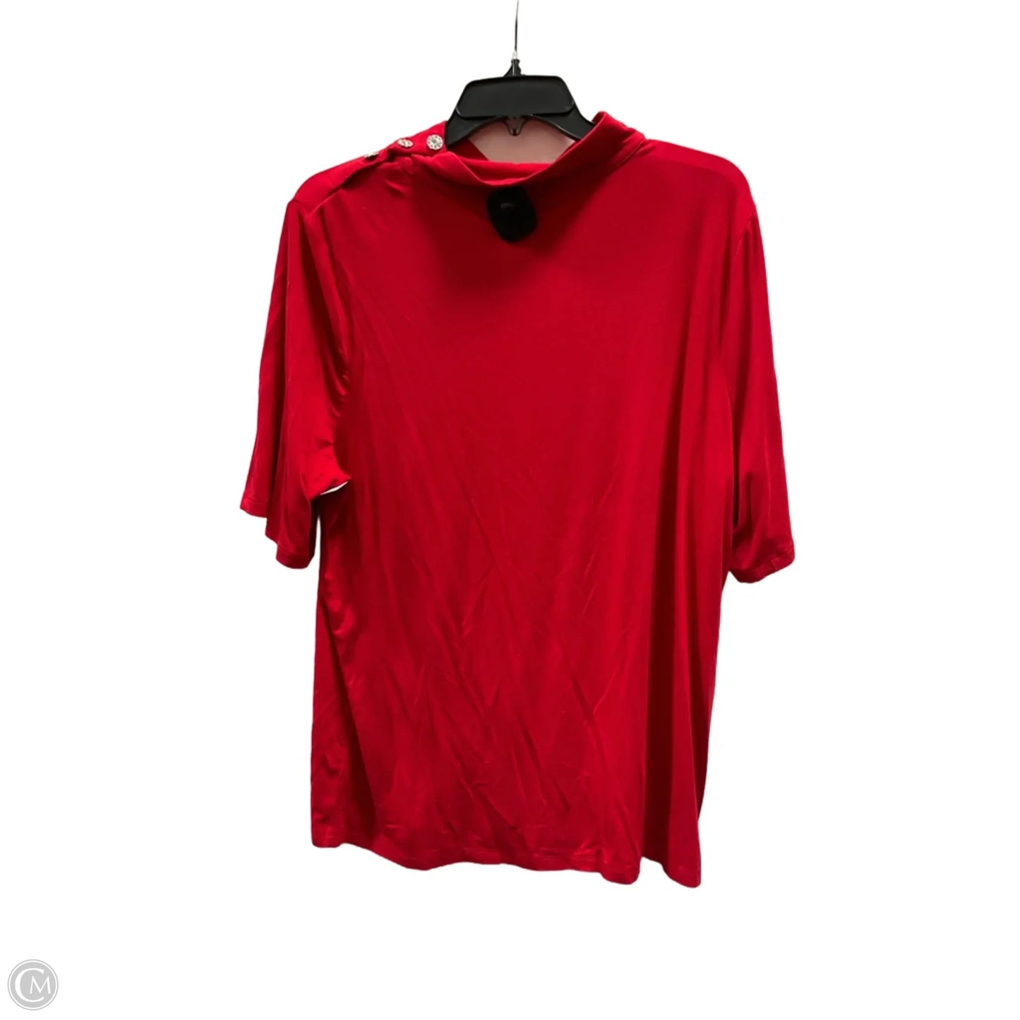 Top Short Sleeve By Talbots In Red, Size: 2x