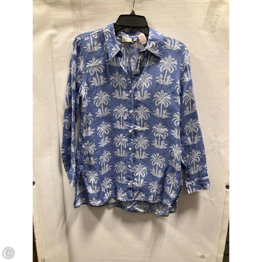 Top Long Sleeve By Spartina In Blue, Size: S