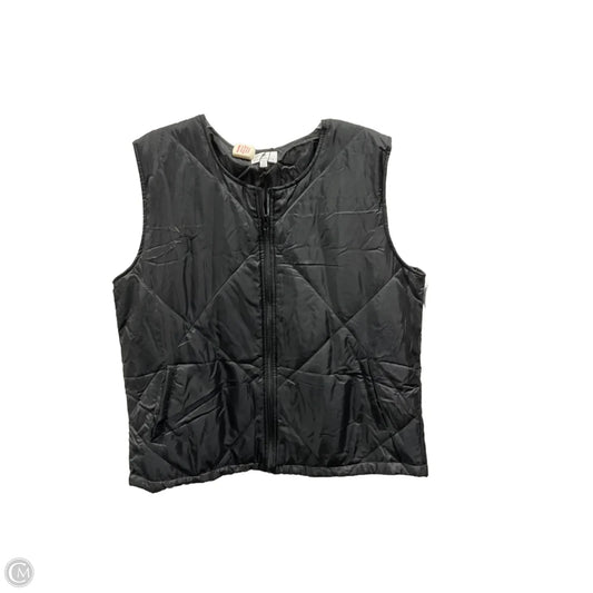 Vest Puffer & Quilted By Socialite In Black, Size: L