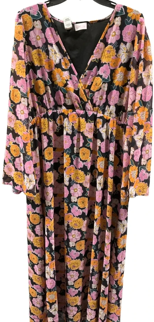 Dress Casual Maxi By Pink Lily In Pink, Size: 2x