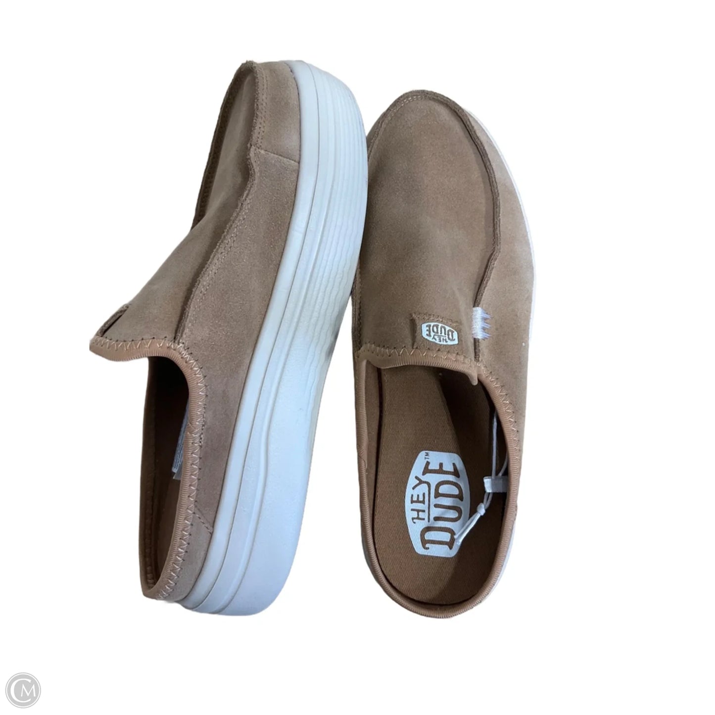 Shoes Flats By Hey Dude In Tan, Size: 8