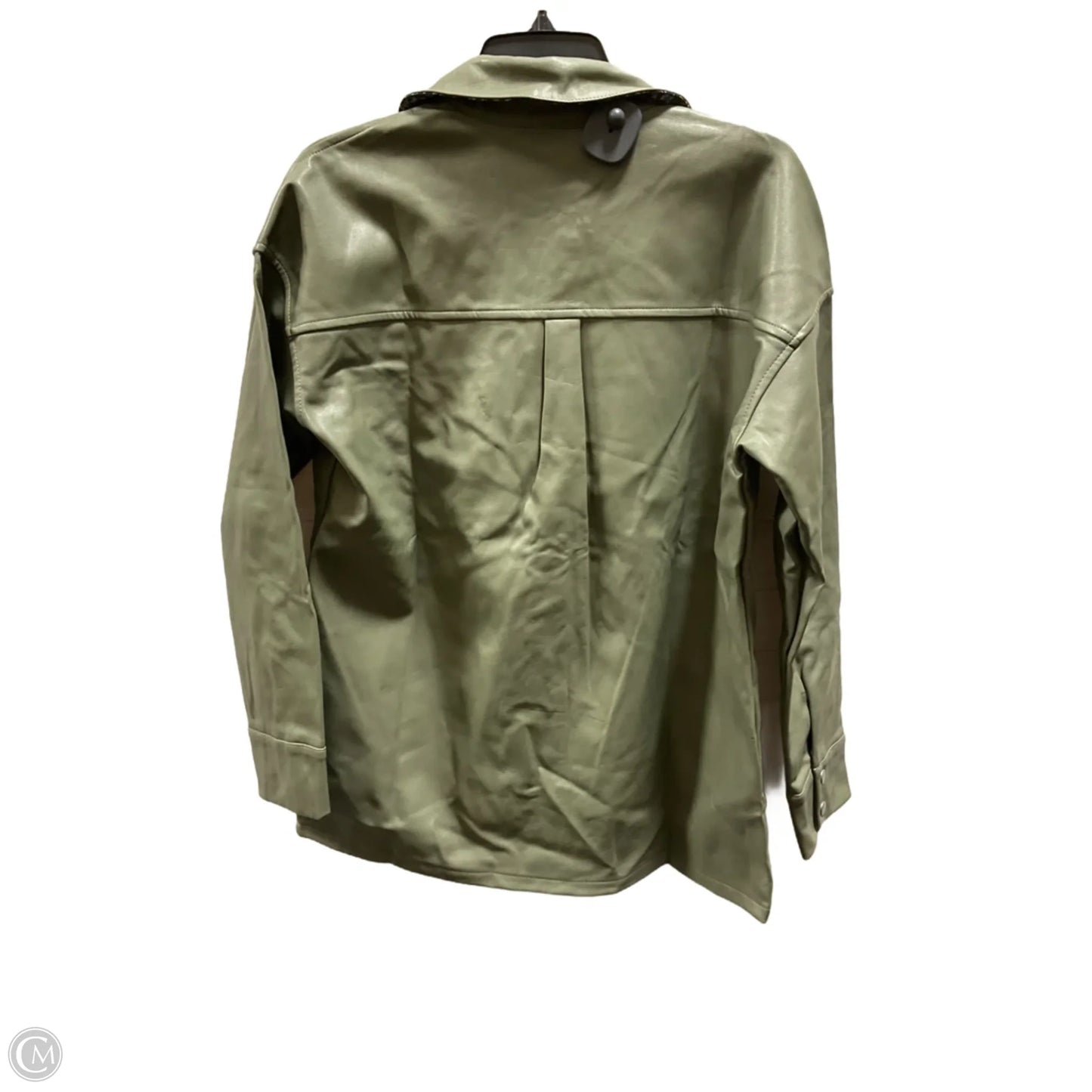 Jacket Shirt By Hem & Thread In Green, Size: Xl