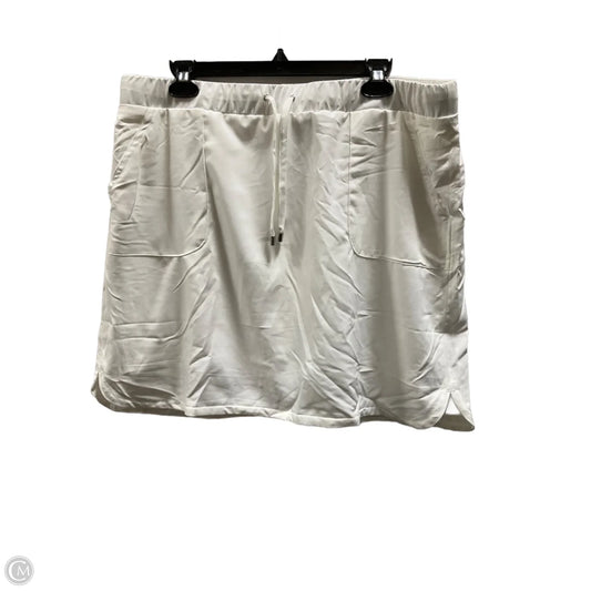 Skirt Mini & Short By Chicos In White, Size: Xl
