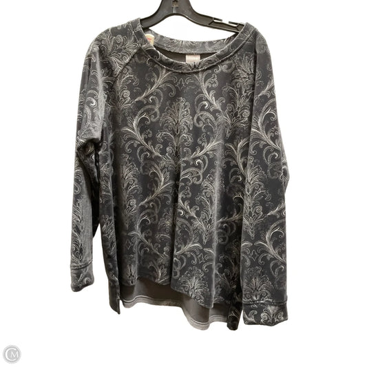 Top Long Sleeve By Chicos In Grey, Size: 1x
