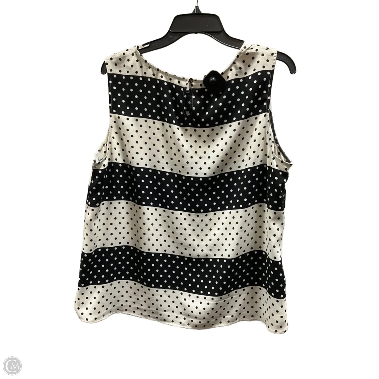Top Sleeveless By Talbots In Polkadot Pattern, Size: Xl