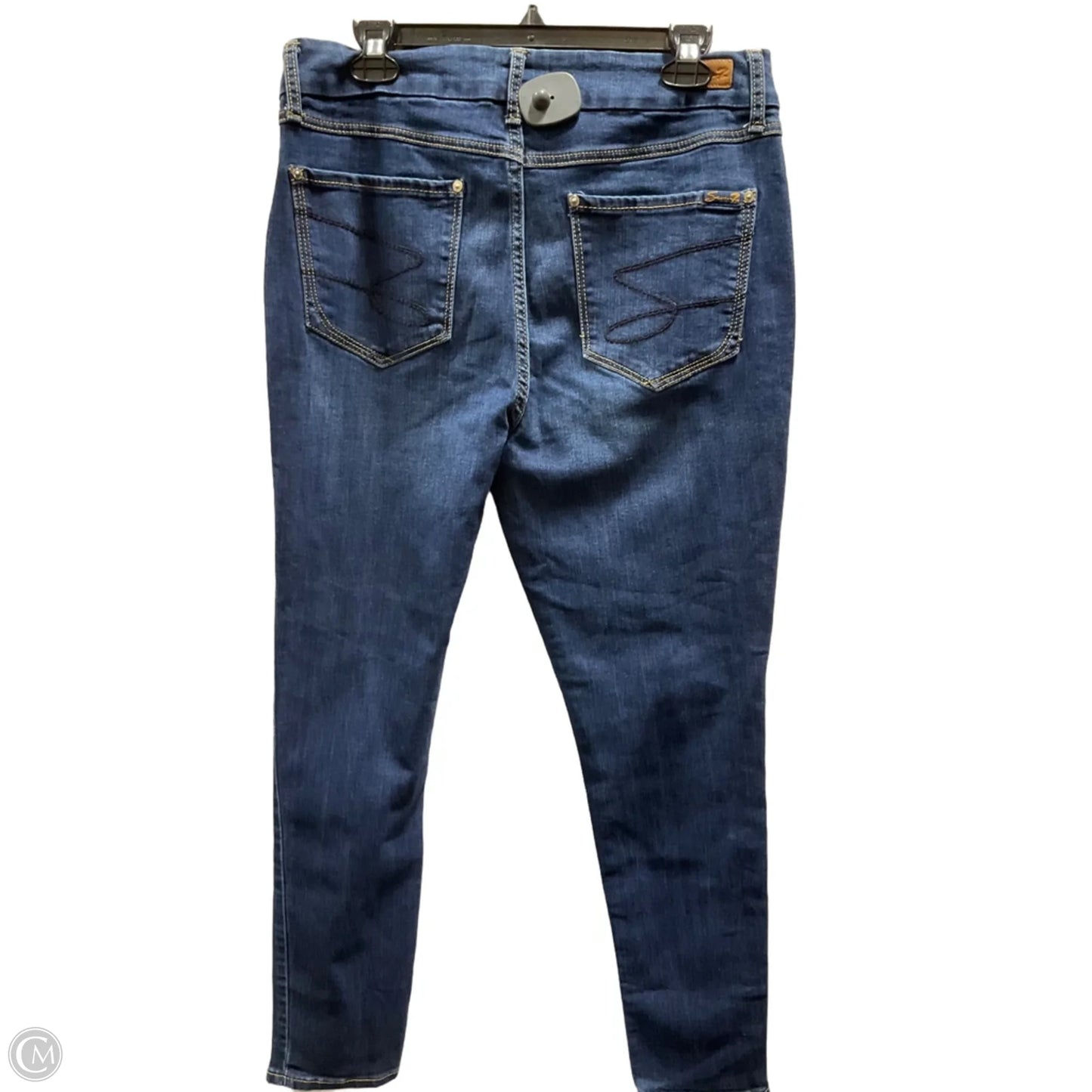 Jeans Skinny By Seven 7 In Blue, Size: 12