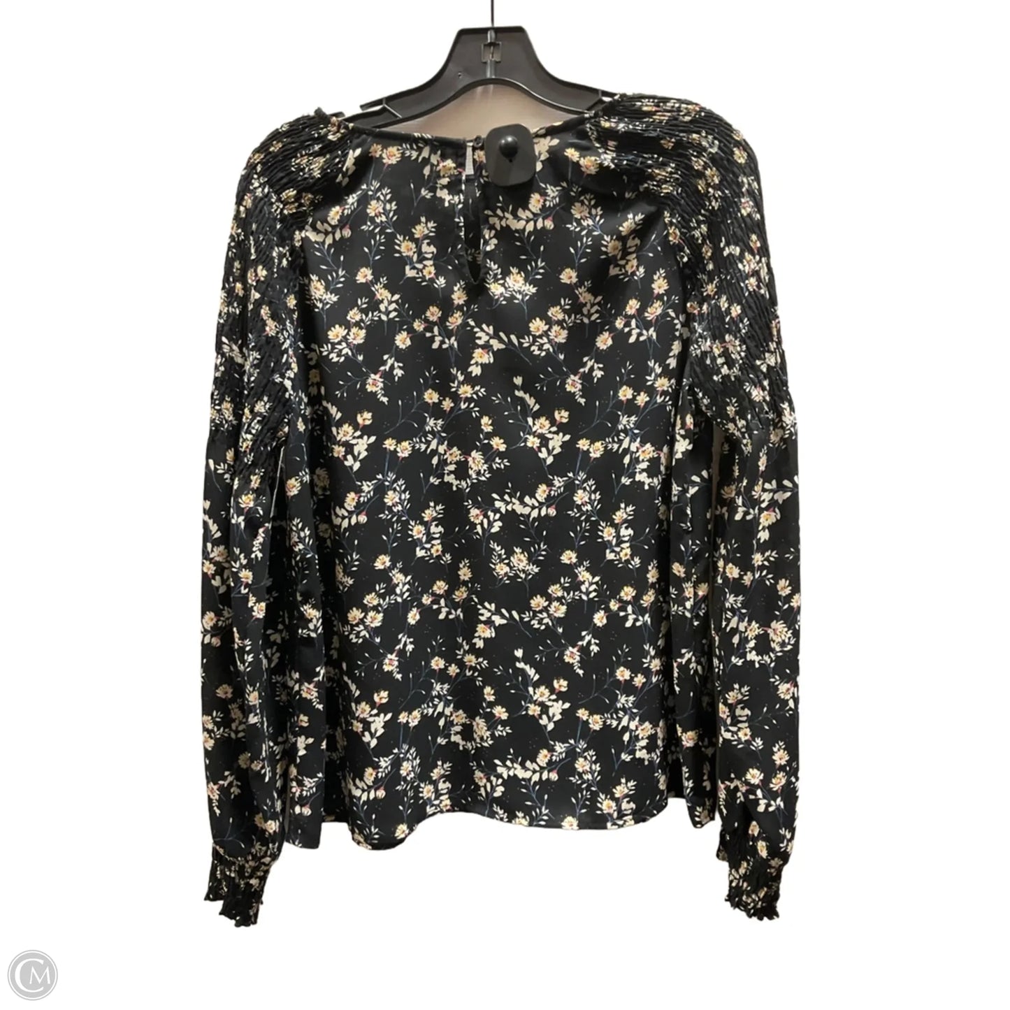 Top Long Sleeve By Ana In Black, Size: L