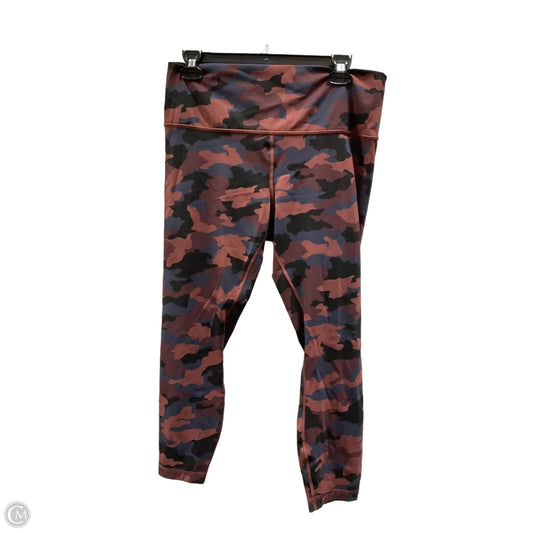 Athletic Leggings By Lululemon In Camouflage Print, Size: 14