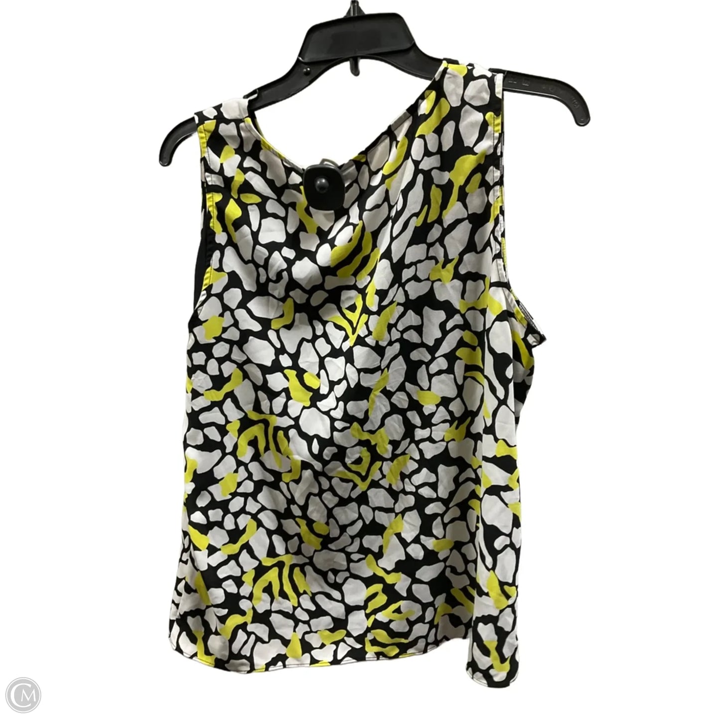 Top Sleeveless By Nine West In Yellow, Size: L