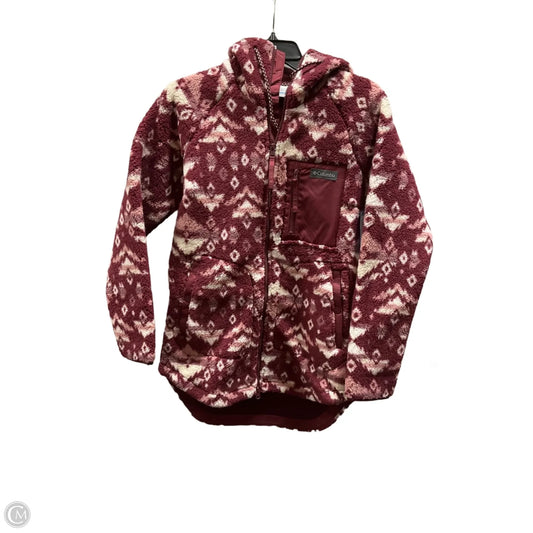 Jacket Faux Fur & Sherpa By Columbia In Maroon, Size: Xs