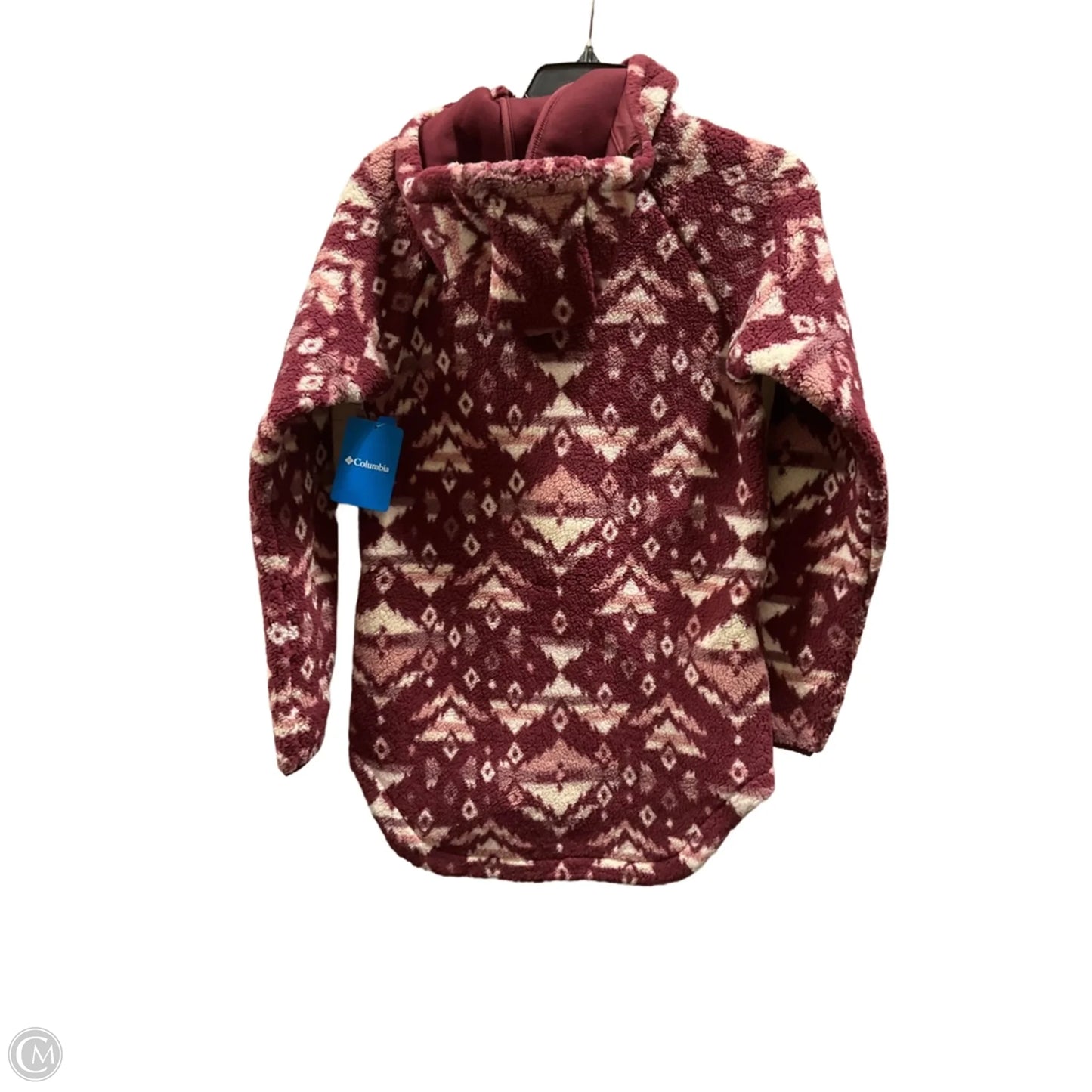 Jacket Faux Fur & Sherpa By Columbia In Maroon, Size: Xs