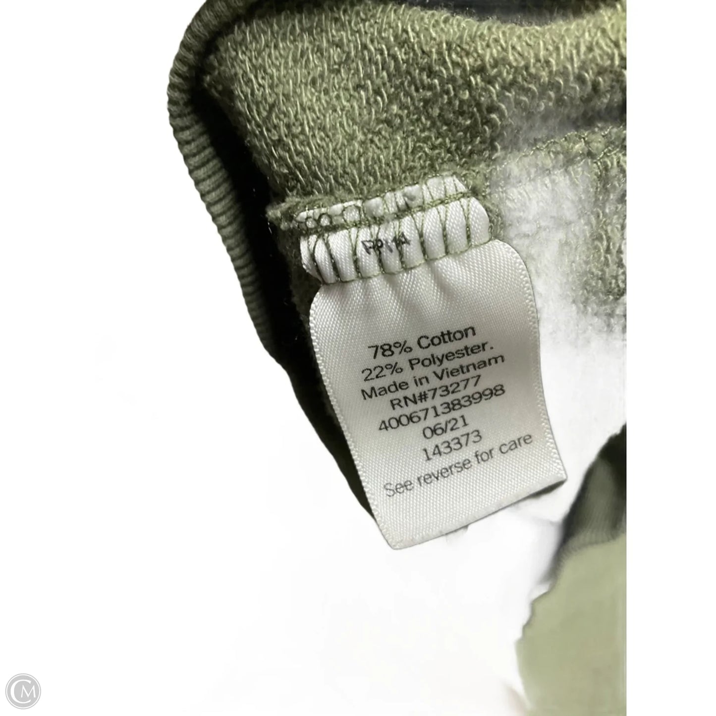 Top Long Sleeve Basic By Sonoma In Green, Size: M