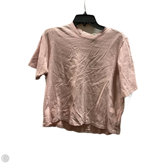Athletic Top Short Sleeve By Columbia In Pink, Size: L