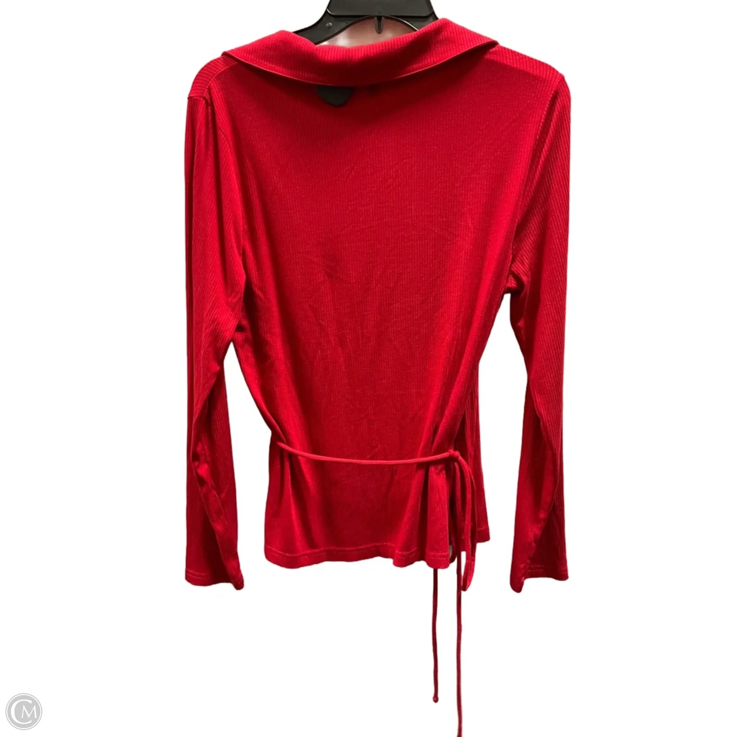Top Long Sleeve By Banana Republic In Red, Size: L