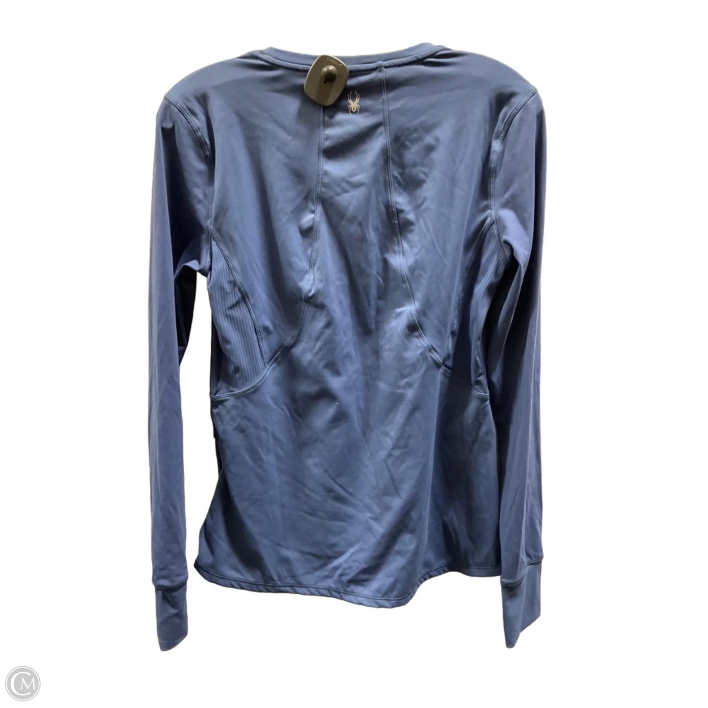 Athletic Top Long Sleeve Crewneck By Spyder In Blue, Size: M