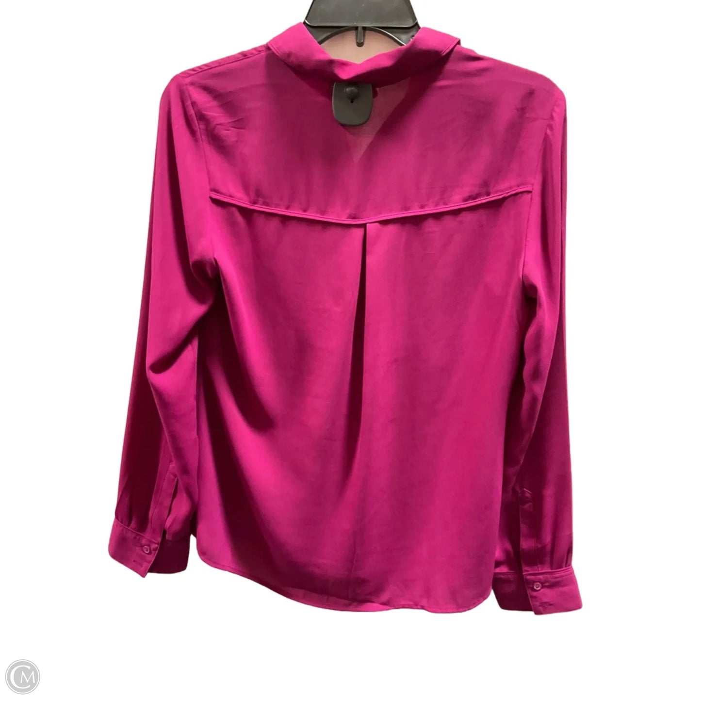 Blouse Long Sleeve By Express In Purple, Size: S