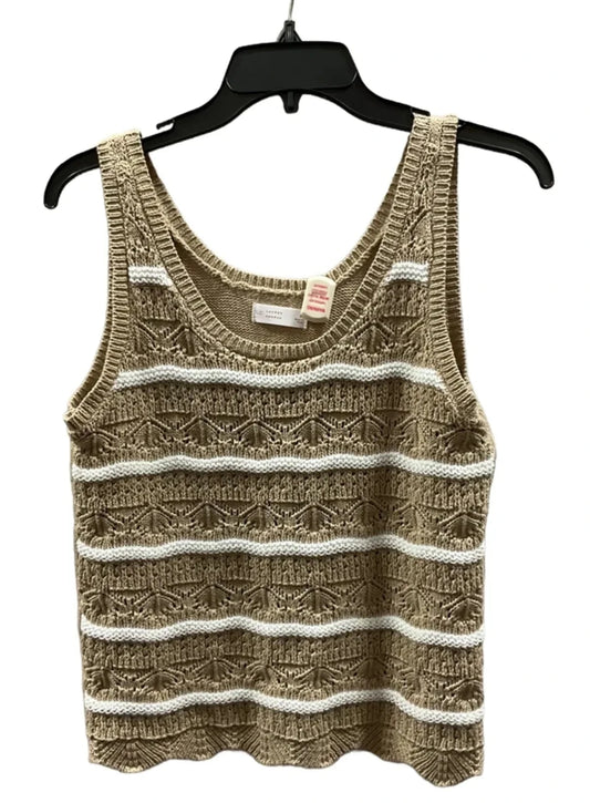 Top Sleeveless By Lc Lauren Conrad In Tan, Size: M