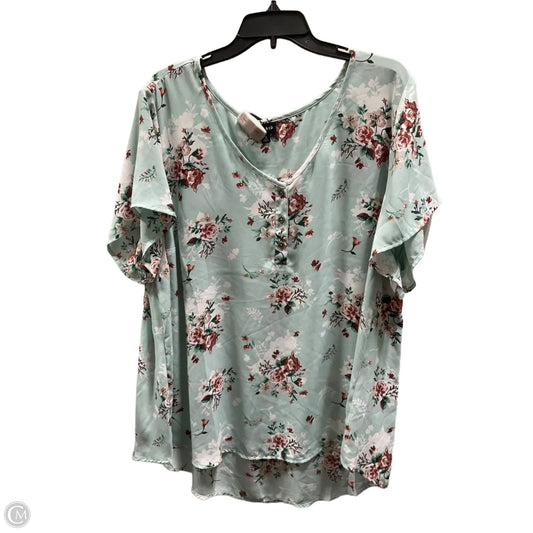 Top Short Sleeve By Torrid In Blue, Size: 2x