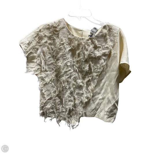 Top Short Sleeve By Cmc In Cream, Size: Xs