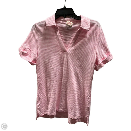 Top Short Sleeve By Talbots In Pink, Size: Mp